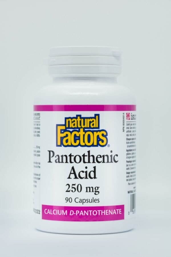Pantothenic acid 250 mg capsules