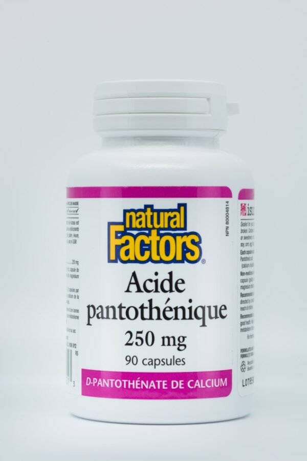 Pantothenic acid 250 mg capsules - Image 4